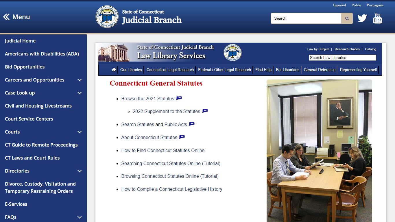 Our Libraries - CT Judicial Branch Law Library Services